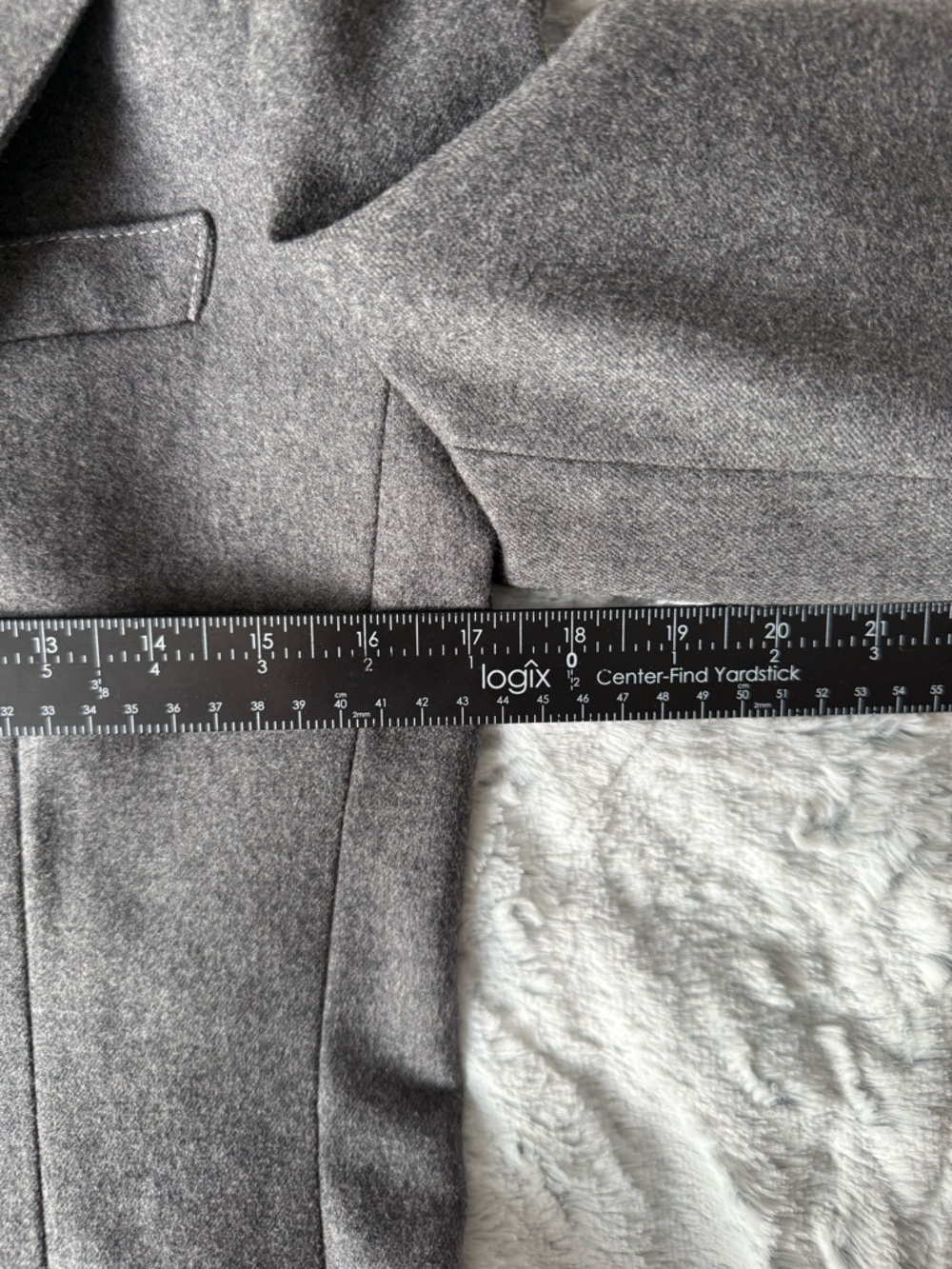 Jones New York Gray Wool Skirt Suit Set Size 8 - Picture 15 of 16